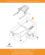 YAMAHA Semi-double Seat Assy