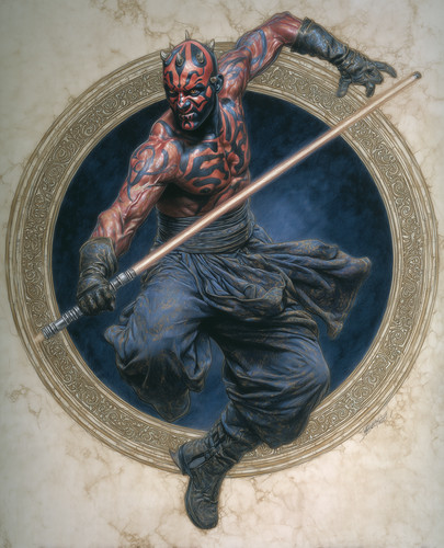 Darth maul leaping with - darth,