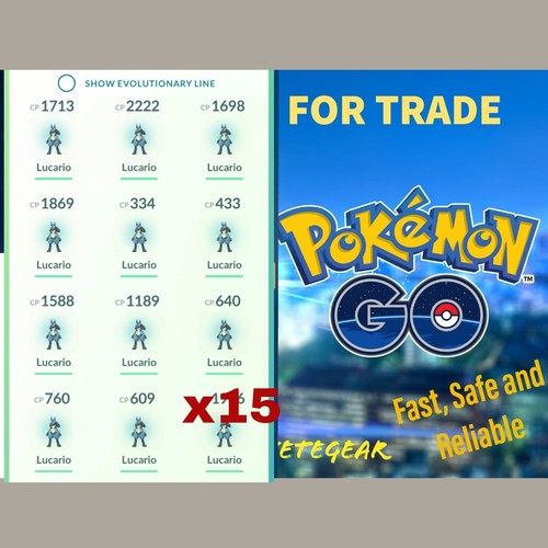 Pokemon bulk lucario x15 for - bulk,