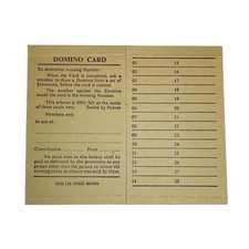 Domino Cards, Single Sided