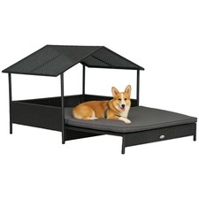 PawHut Extendable Rattan Dog