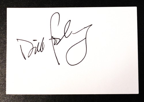 Dick fosbury signed card - fosbury,