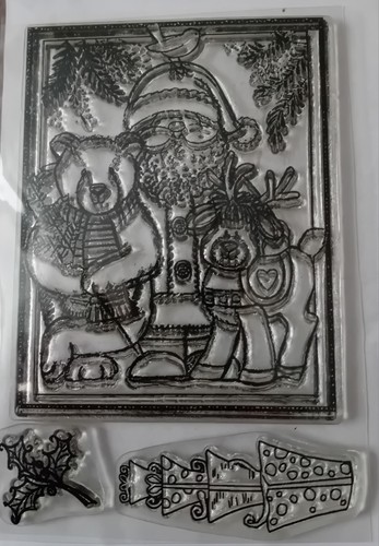 Christmas clear rubber - christmas, stamp