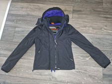 Womens Superdry Original Windcheater Japan Multi Zip Hooded Jacket. Size Small. 