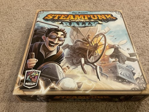 Steampunk rally board game - rally,