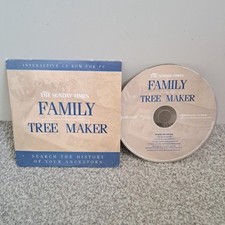 The Sunday Times Family Tree Maker Interactive CD ROM For PC History Ancestors