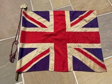 VERY RARE GIRL GUIDES PRE WW2 PANEL STITCHED UNION JACK BRITISH FLAG