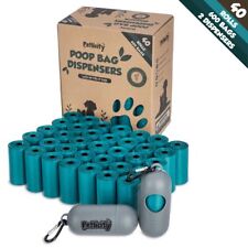 600 Dog Poop Bags Large Doggy Biodegradable Pet Poo Waste Bags Heavy Duty Bag