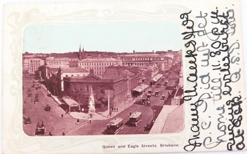 1904 postcard queen eagle - postcard.,
