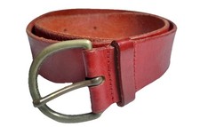 Regent Belt Company Red Leather Genuine English Saddle Hide Size 32/80