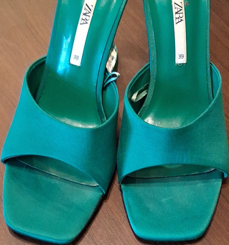 Zara women green square - green,