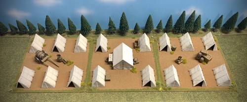 Army camp ridge tents - tents, (28mm)