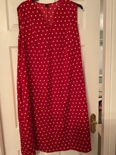 Ladies Red Polka Dot Dress