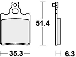Sbs brake pads - sbs, rear