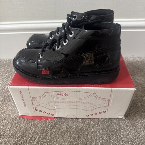 Kickers zip patent leather - hi,