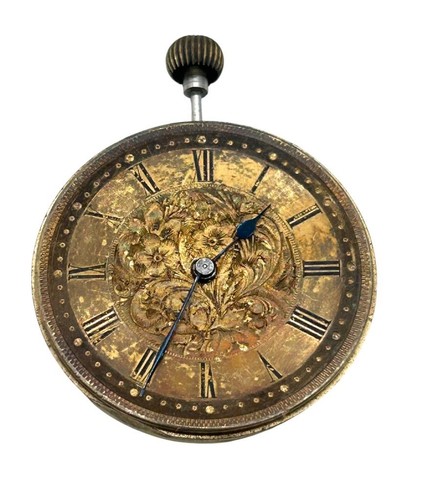 Gold fob watch and - and, dial