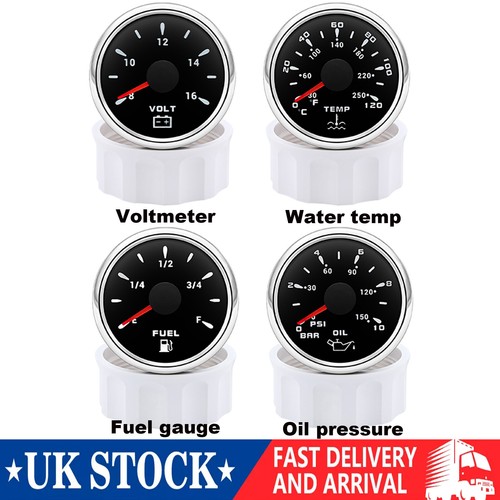 Gauge set 52mm fuel water - 52mm,