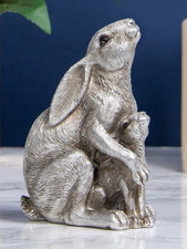 Dad & Baby Hares Ornament by