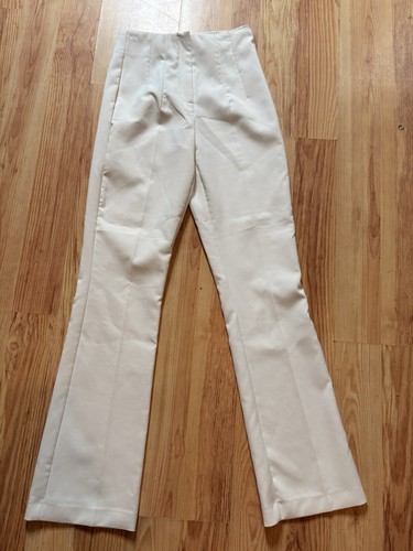 Zara white high - high, waisted