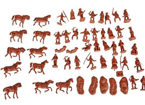 Job lot plastic model brown - plastic,