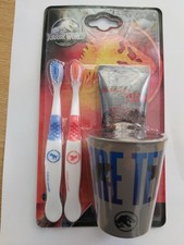 Jurassic world toothbrush - beaker - toothpaste