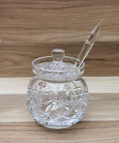 Vintage crystal glass preserve - vintage,