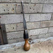 Vintage Marples & Sons Shamrock Screwdriver Wooden Handle Rare Large