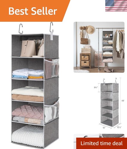 Minimalist shelf hanging - 5-shelf,