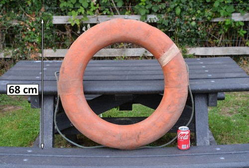 Old vintage canvas life ring - canvas,