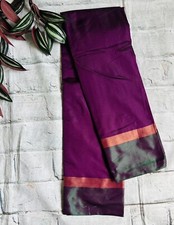Purple Green Saree  Sari Indian party ethnic Bollywood Indian Asian 5.5M Fabric