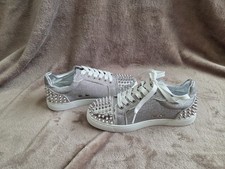 Silver spike trainers size 35 - silver,