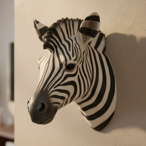 Zebra head wall - wall, hanging