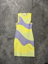 Daisy Street Pastel Purple Yellow Pencil Dress Size 10 Knitted Dress Holiday