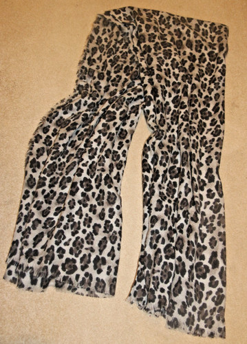 Grey animal print long - print, soft