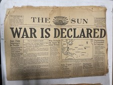 The Westerly Sun December 8 1945 War is Declared WWII Rhode Island