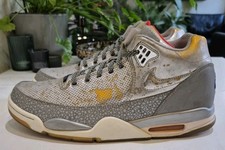 NIKE AIR FLIGHT SQUAD QS TRAINERS. MENS SIZE 10 UK. SILVER/GRY/GLD/WHT *2014*