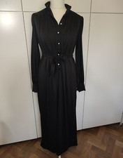 Vintage 60s MARY QUANT GINGER GROUP Black Long Dress Size 10-12