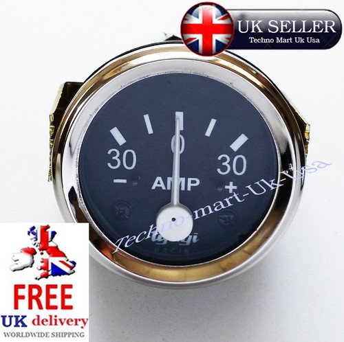 Chrome ammeter amp meter - amp, guage