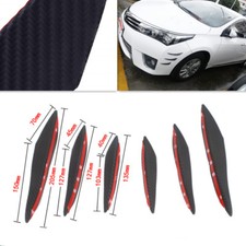 6Pc Carbon Fiber Front Bumper