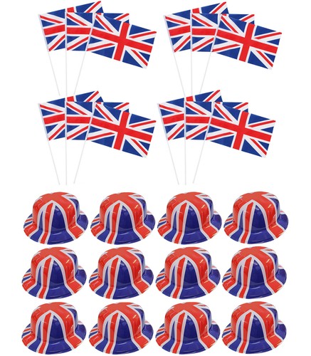 Union jack plastic bowler hat - jack,