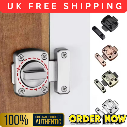 Lock chrome bathroom door - lock,