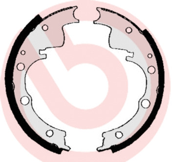 Rear brake shoe set fits - shoe,