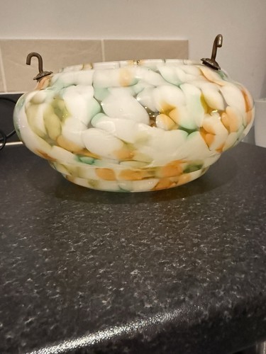 Vintage art deco spatter glass - art,