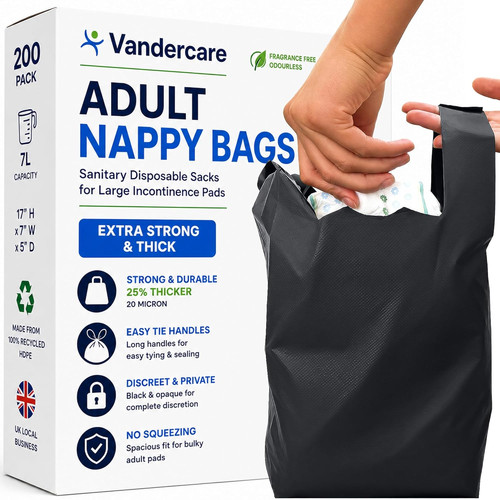 Adult nappy bags 100 - nappy, pack