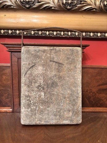 Antique soapstone bed warmer - soapstone,