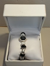Charmed by Accurist Women's Watch Black Dial LB17125 with Box Used Working VGC