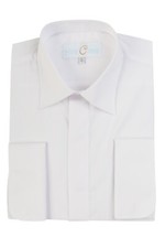 Mens White Dress Shirt Long