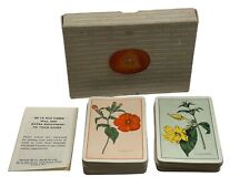 Thomas De La Rue Society Playing Cards Allamanda & Dianthus Floral Designs Boxed