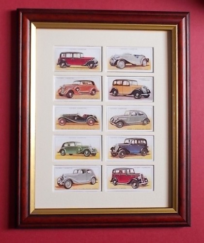 Cigarettes cards set - cards, framed