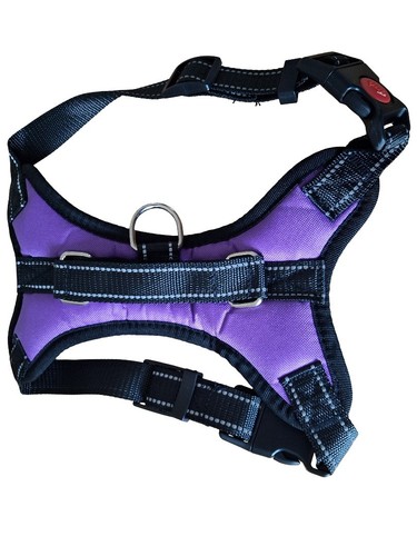 Reflective dog walking harness - reflective,